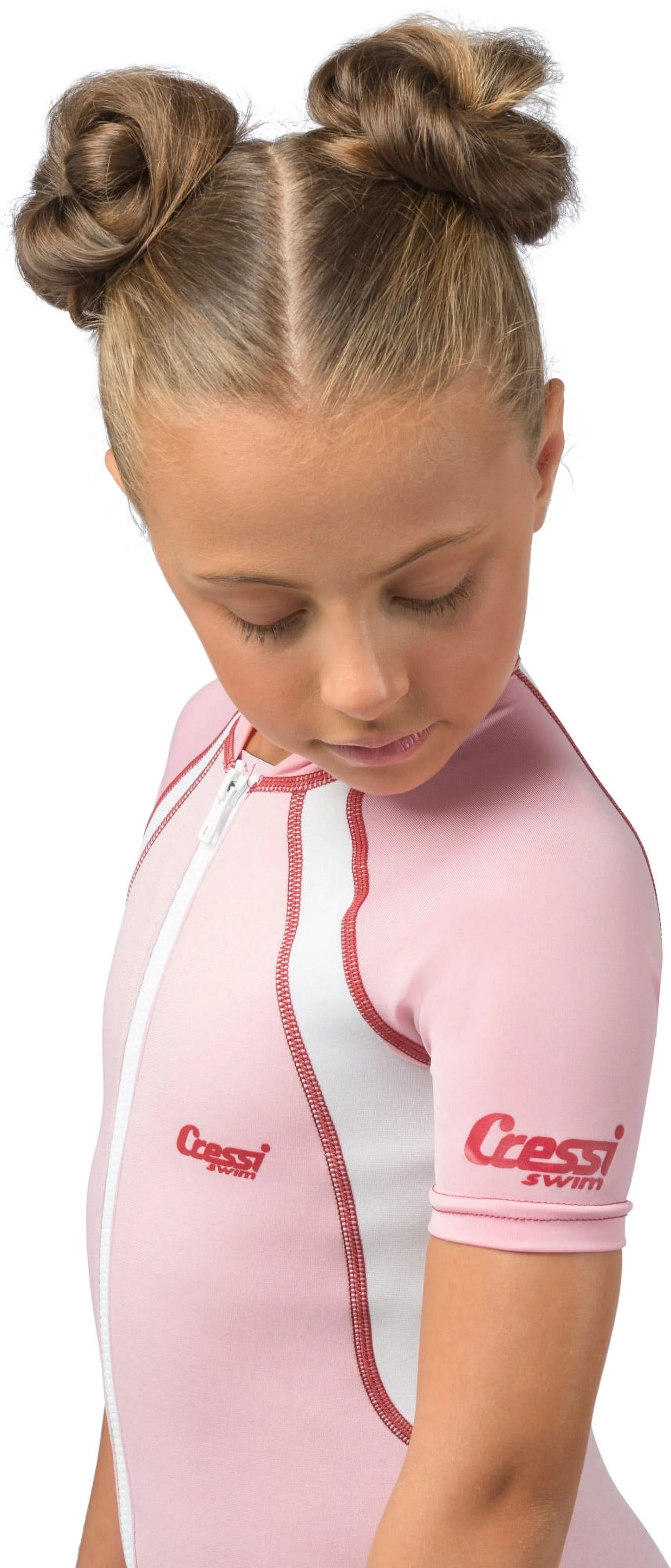 Cressi 1.5mm girls pink shorty wetsuit (pink, x-large)