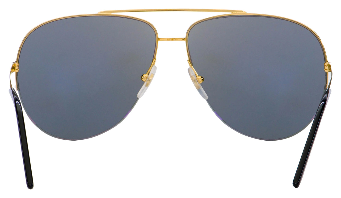 Cartier gold mirrored pilot ladies sunglasses ct0065s 009 62