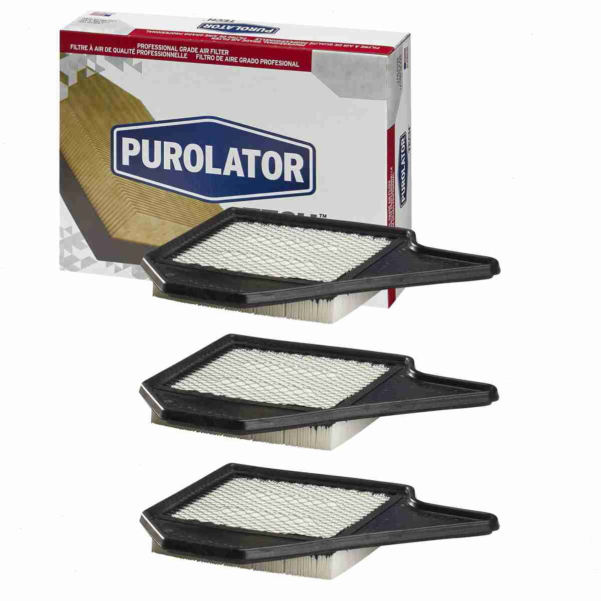 3 pc purolator tech ta36165 air filters for 29737 33-2462 4861737aa 49737 61949737 83737 9737 a5198 af1490 af5198 af6165 ca11050 ma6165 mga49737 p9737 pa6165 paf6165 r83737 sa5198 va6165 waf5198