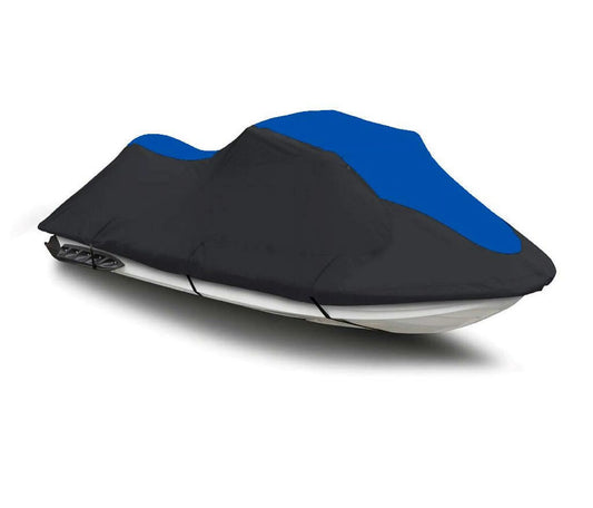 Black / blue heavy-duty, pwc 600d jet ski cover designed to fit sea doo sea-doo bombardier rxt-x 260 2010 2011 2012 2013 2014 2015