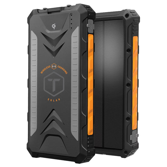 Toughtested 10,000 mah solar charger & wireless portable powerbank (roc10)