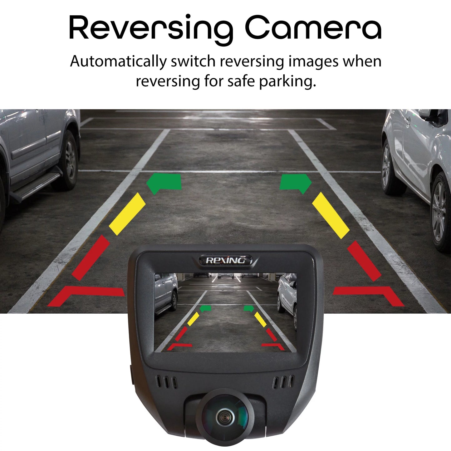 Rexing v360 front and rear 360 degree dash cam