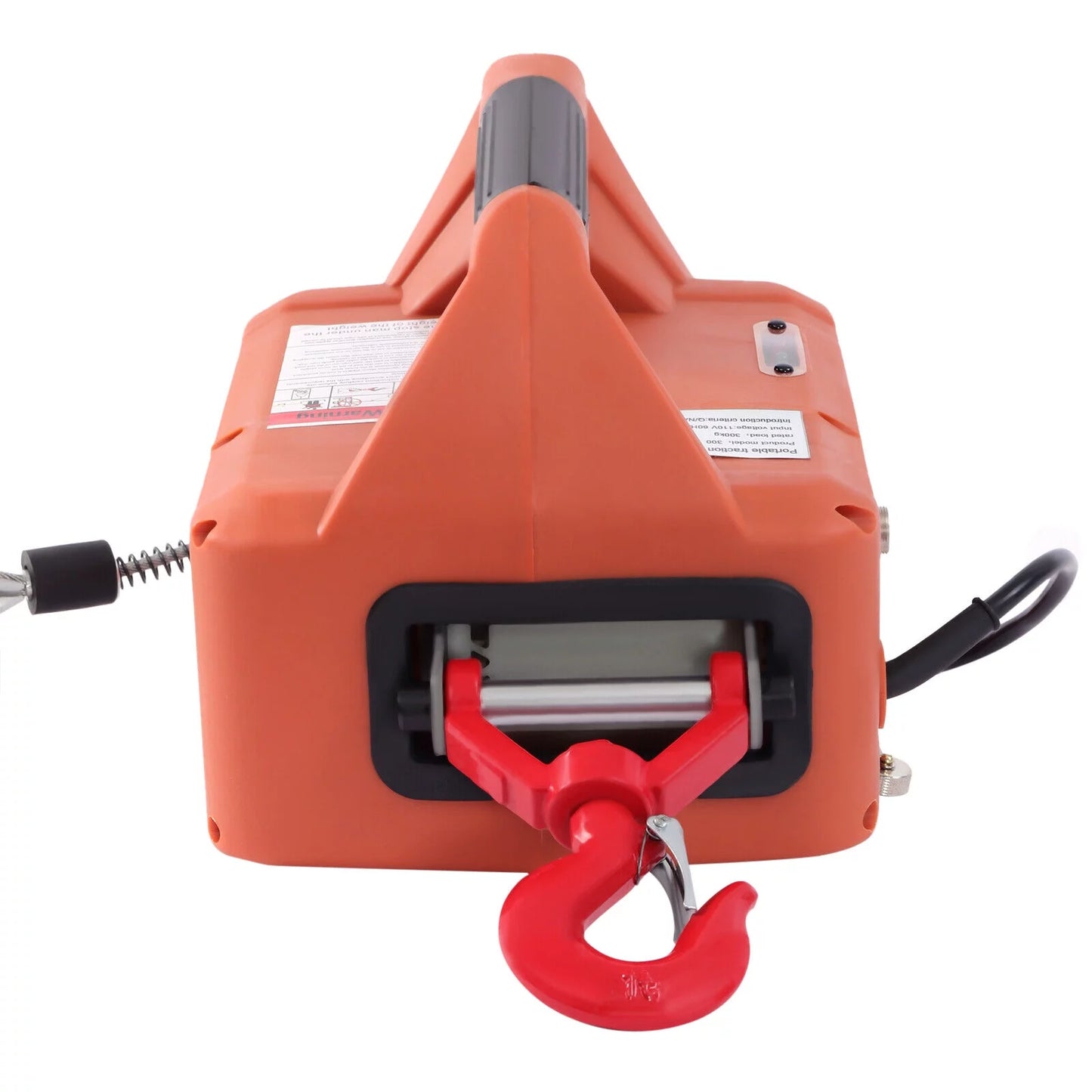 Zhdnbhnos 110v 3-in-1 electric hoist winch heavy duty portable crane lift w/ wireless remote control 200kg/440lbs 62ft