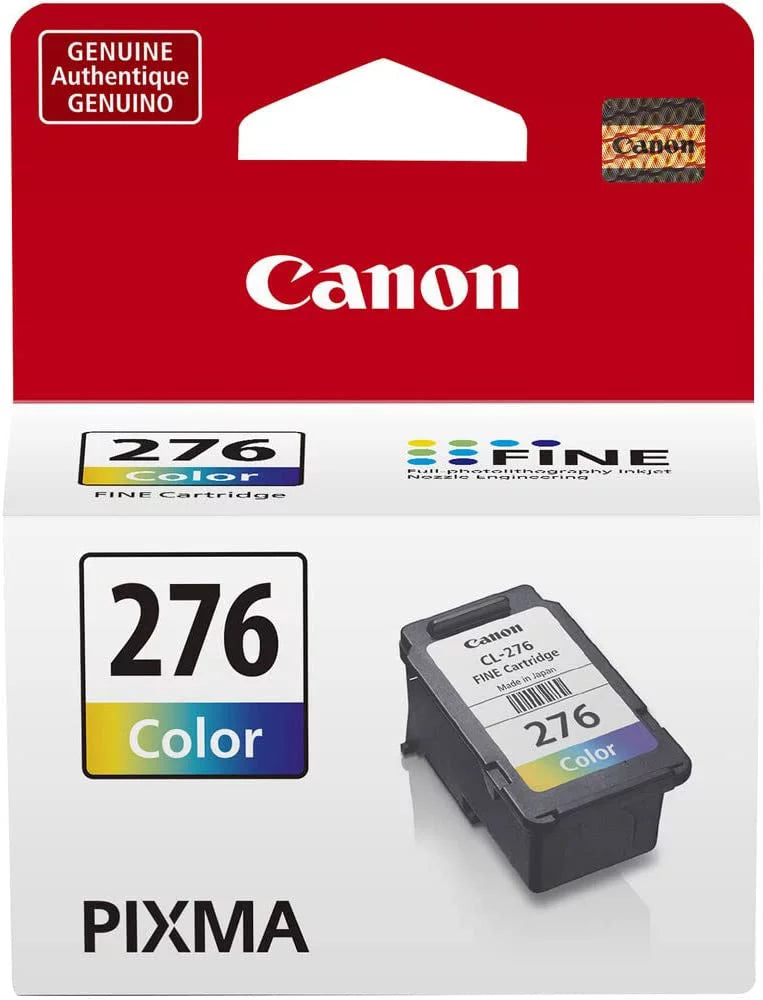 Renr pg-275 xl black and renr cl-276 color ink cartridges (retail packaging)