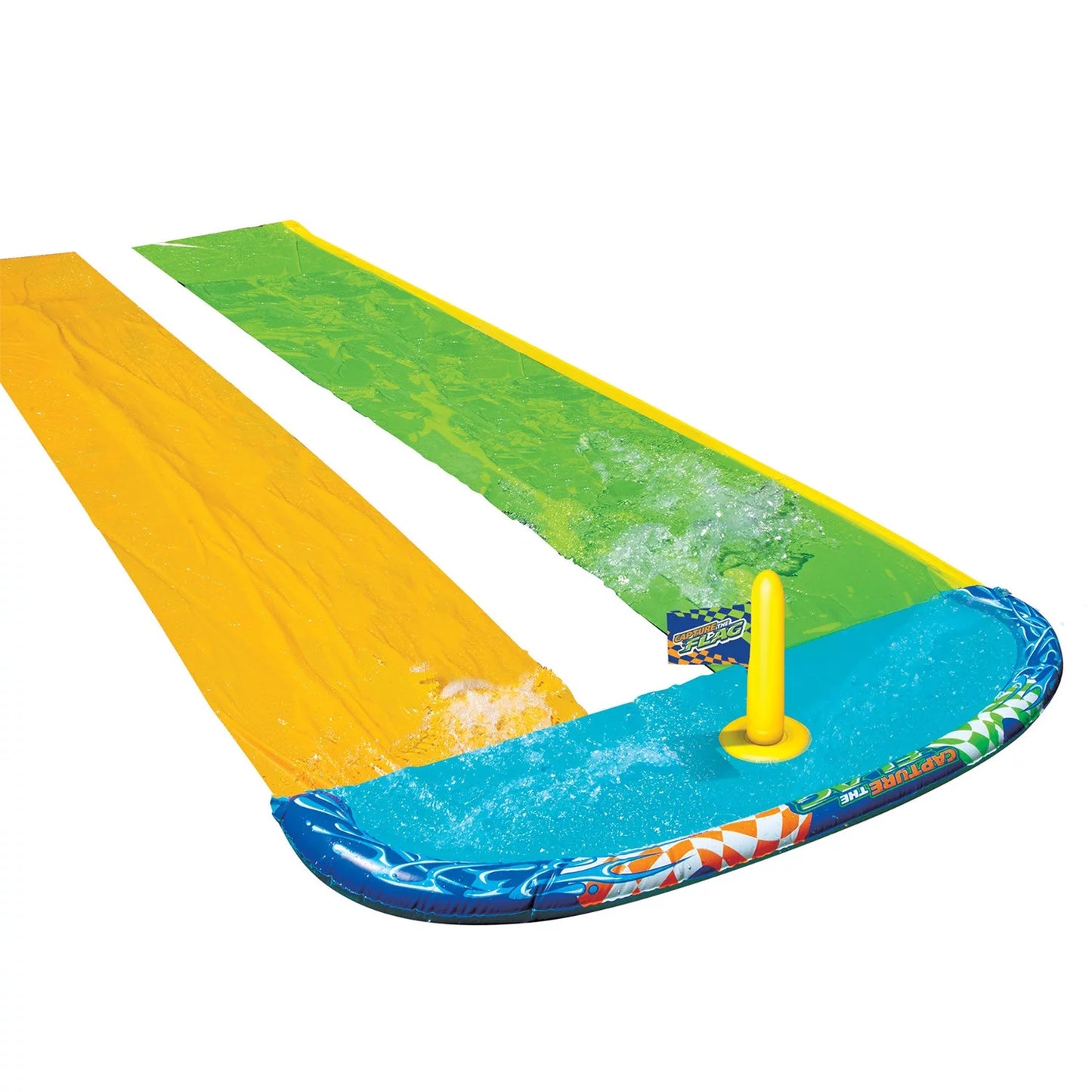 Capture the flag racing slide - lawn water slide - outdoor water toy