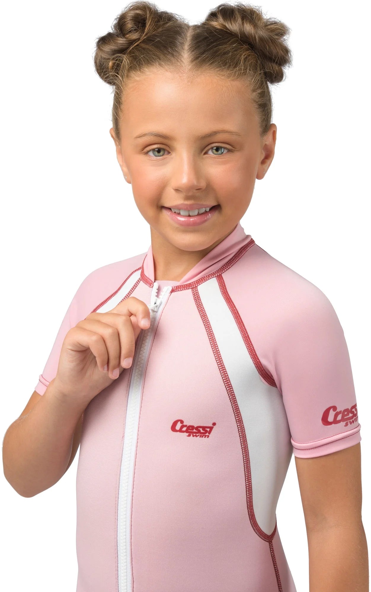 Cressi 1.5mm girls pink shorty wetsuit (pink, x-large)