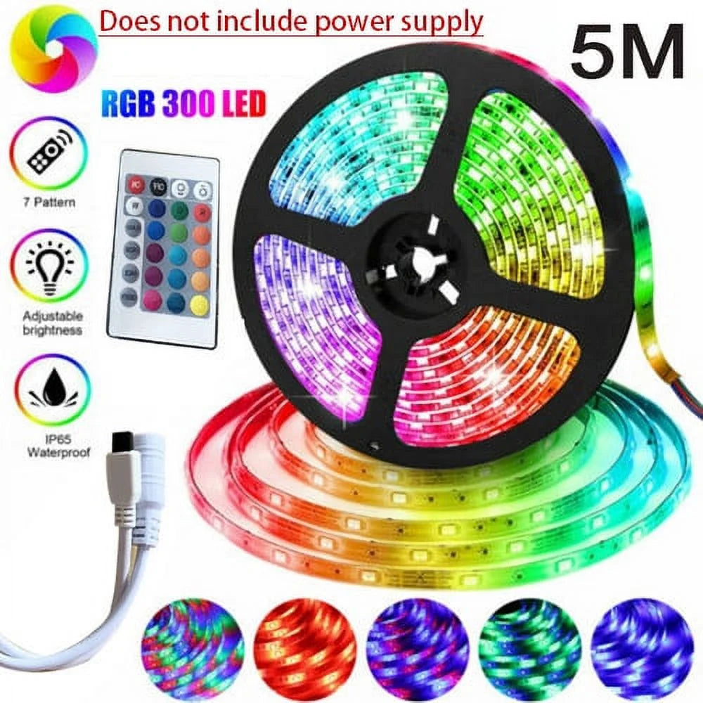 1pcs camper lights led strip lights 16.4ft rgb 2835 led room lights led tape lights color changing