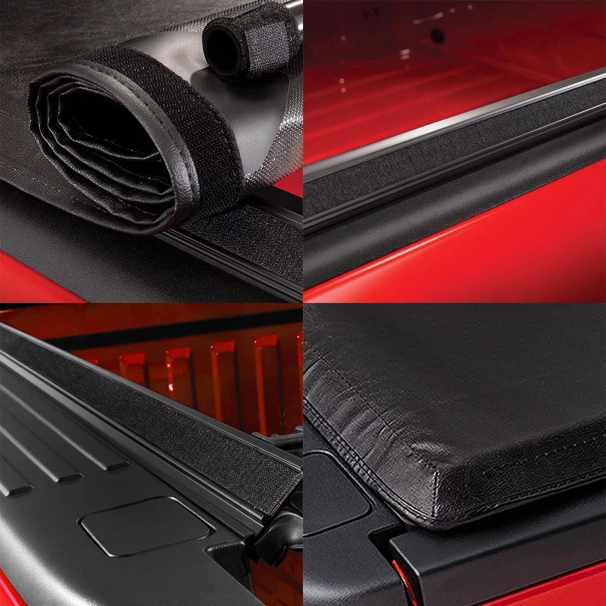 Auto drive wmt-ru-56001 soft roll up truck bed tonneau cover fits 2022-23 toyota tundra (excl. trail edition) 5'6" bed (66.7")