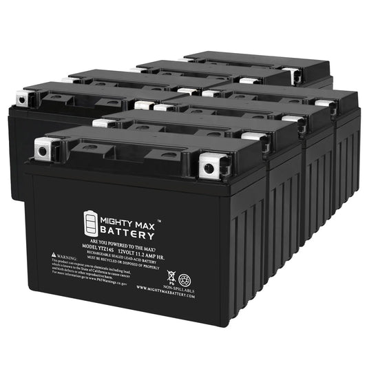 Ytz14s 12v 11.2ah replacement battery compatible with protek etz14s - 8 pack