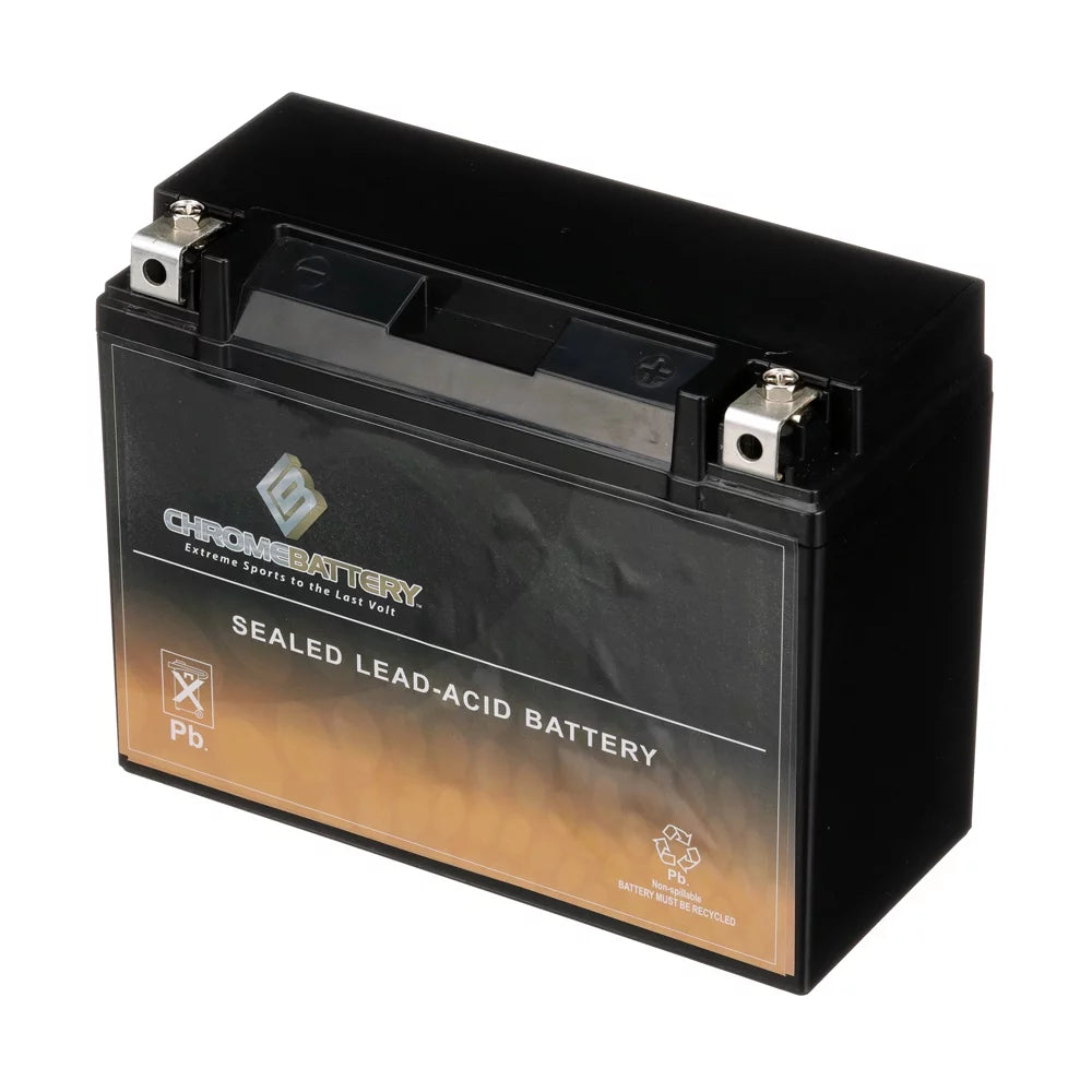 Chrome battery y50-n18l-a3 (50-n18l-a3 12 volt,20 ah, 260 cca) power sports battery replaces gtx18l-bs m6250h 44006