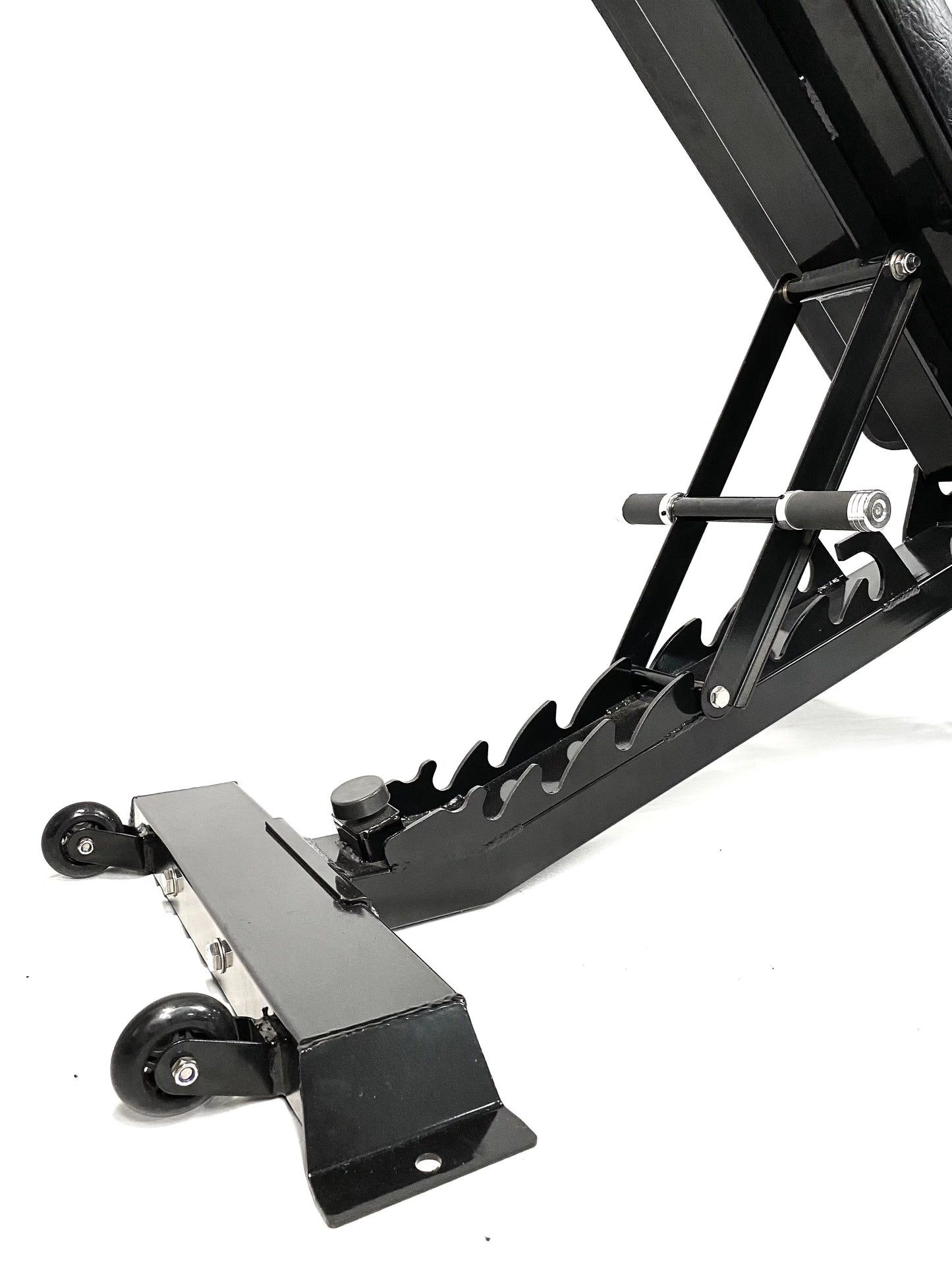 Adjustable ranger weight bench has 5 incline and 1 decline positions. made with heavy duty 11 gauge steel. 1000+ weight capacity. bolt fitness supply.