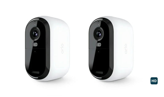 2 packs arlo essential spotlight camera, wireless security camera, outdoor camera hd (2nd gen),1080p video, color night vision, direct to wifi no hub needed, surveillance cam, white