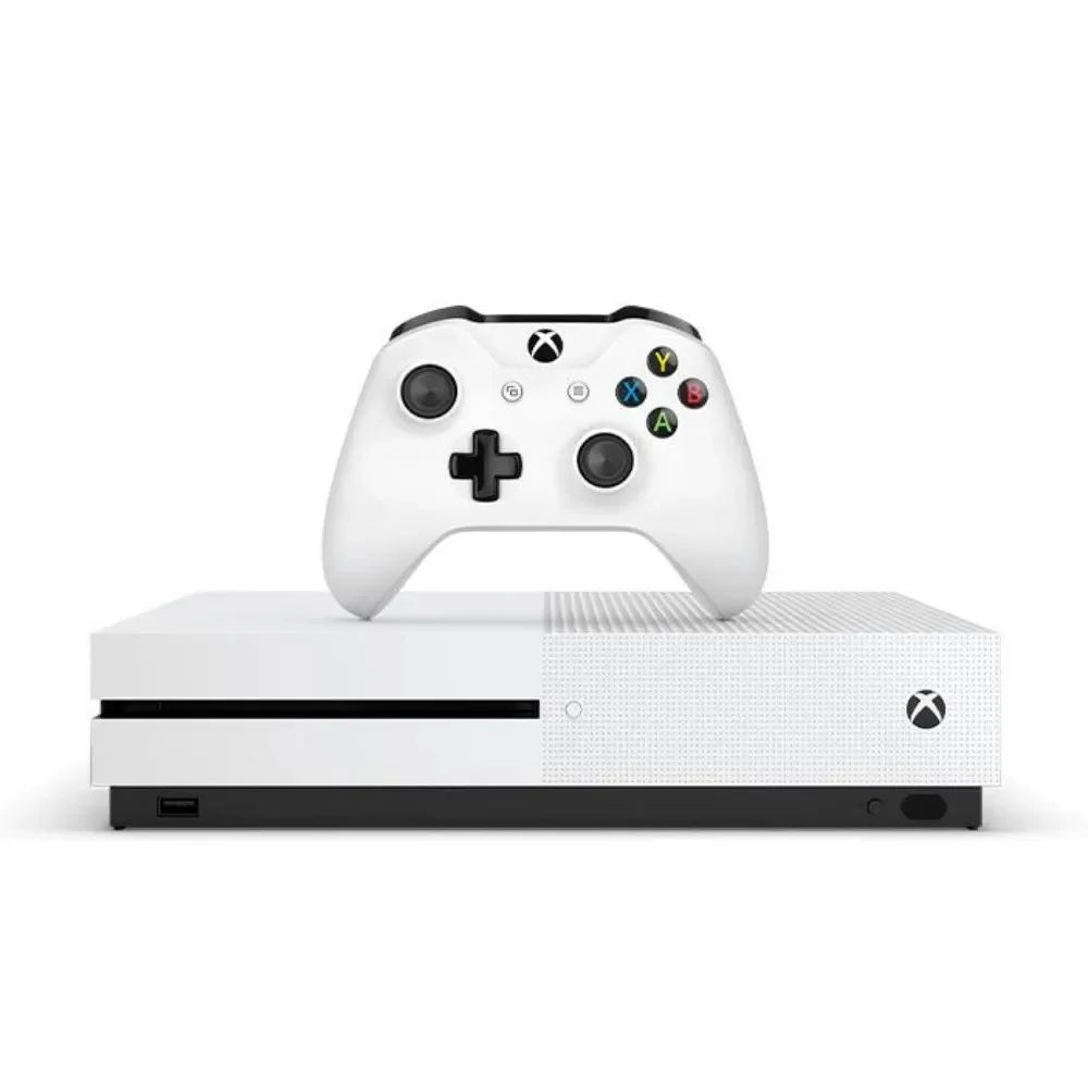 Used xbox one s console with xbox one wireless controller 500gb - columbia, white