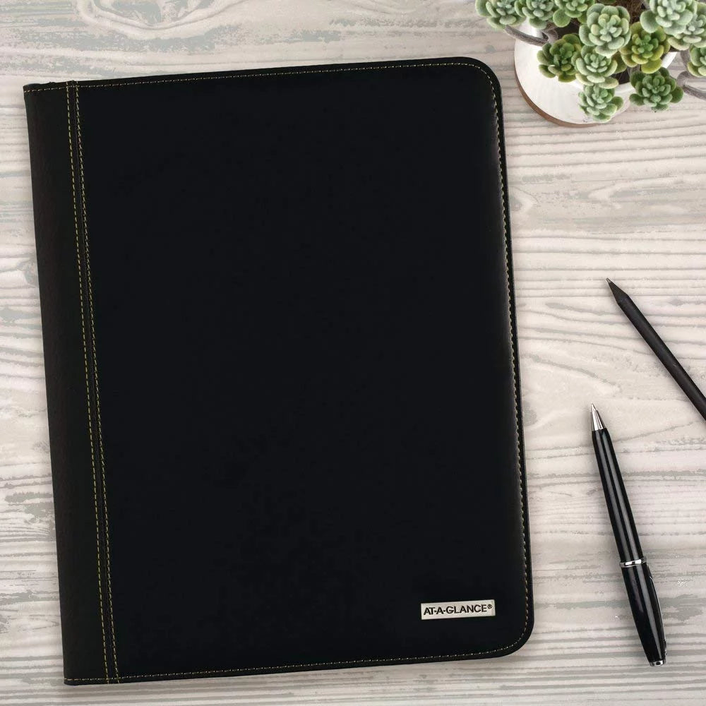 At-a-glance® executive 13-month monthly padfolio, 9" x 11", black, january 2020 to january 2021