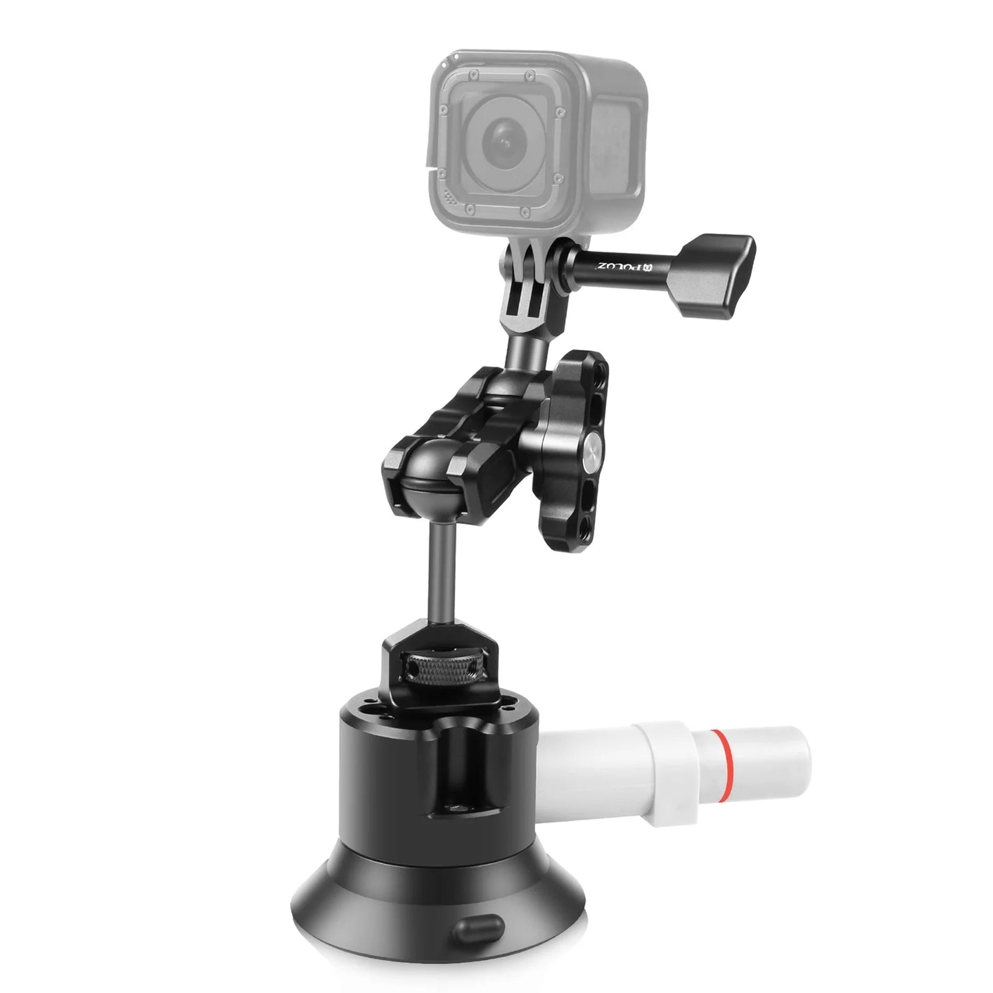 Anself suction cup mount for camera, car bracket dual 360° ballheads replacement, compatible with 11/10/9/8, osmo 3/2