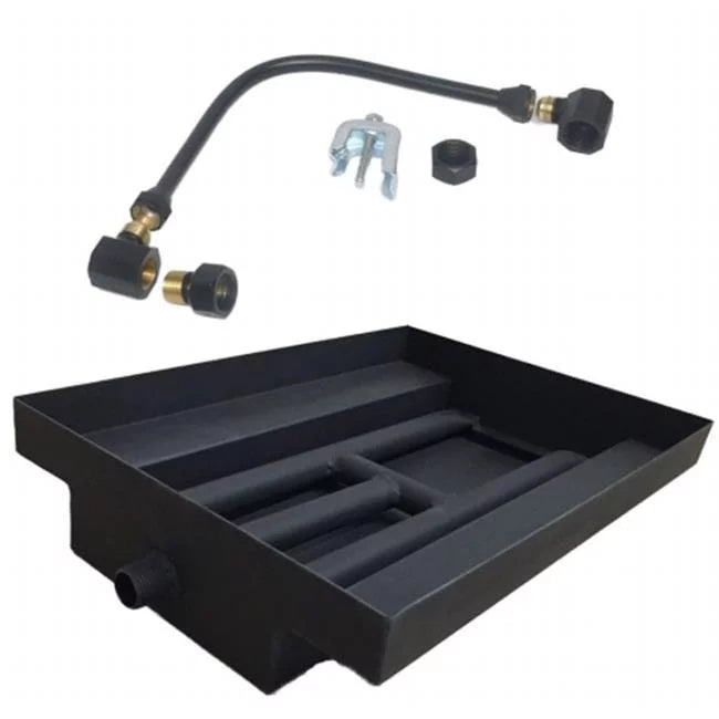 21 in. powder coated burner island kit, natural gas