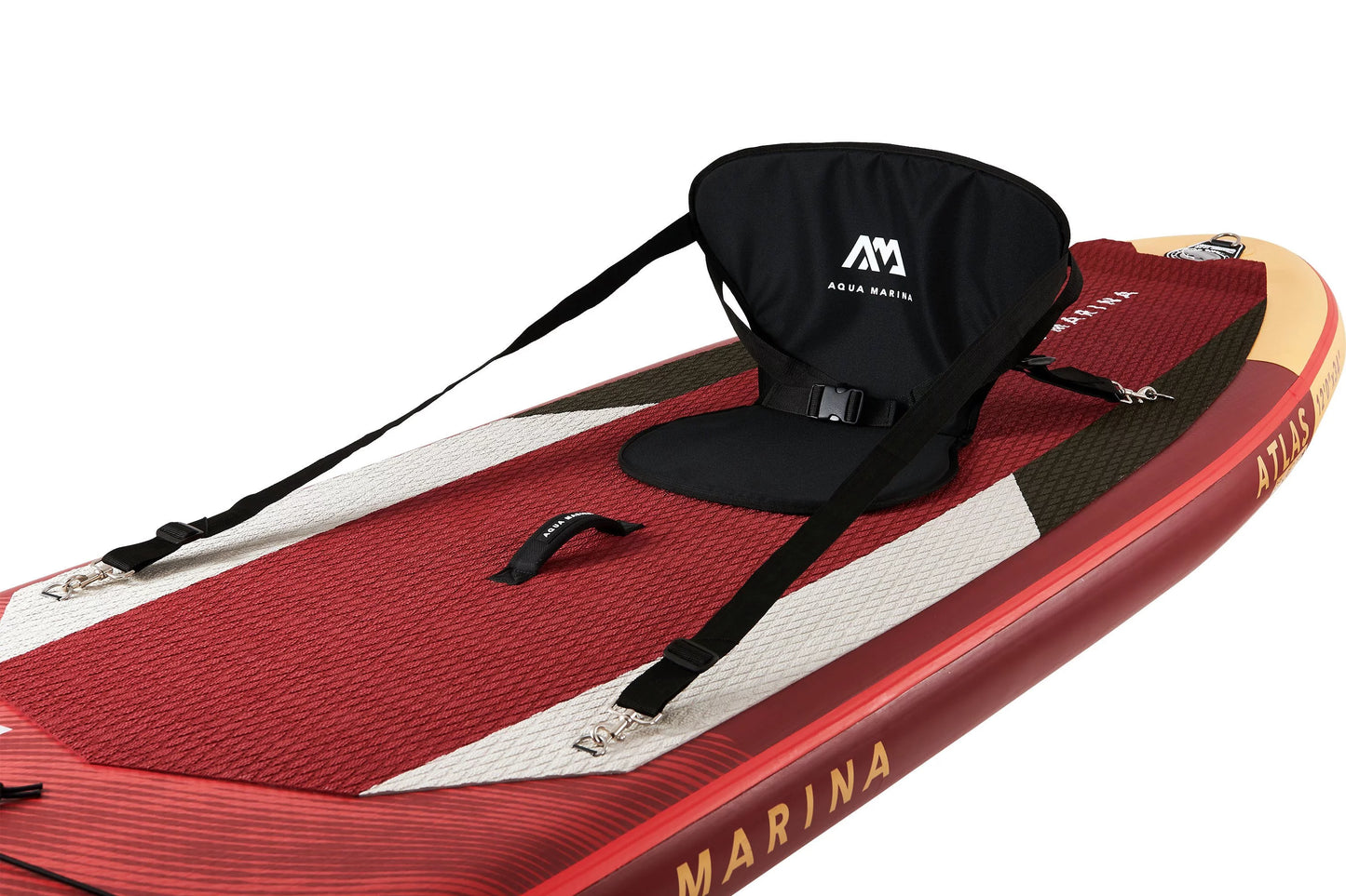 Aqua marina stand up paddle board - atlas 12'0" - inflatable sup package, including carry bag, paddle, fin, pump & safety harness