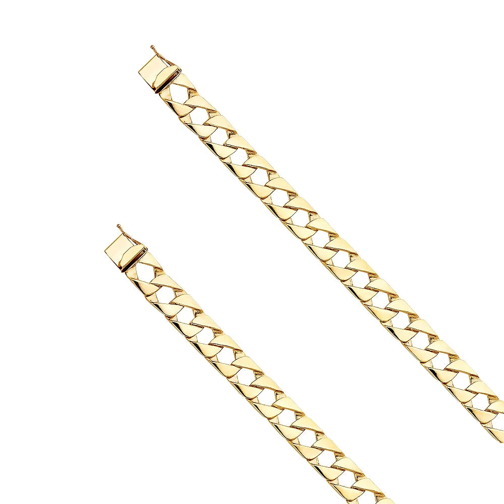 14k yellow gold cuban link bracelet - 8.5" | elegant 14ky gold chain bracelets for men and women | weight 26.5 | men’s jewelry for gift