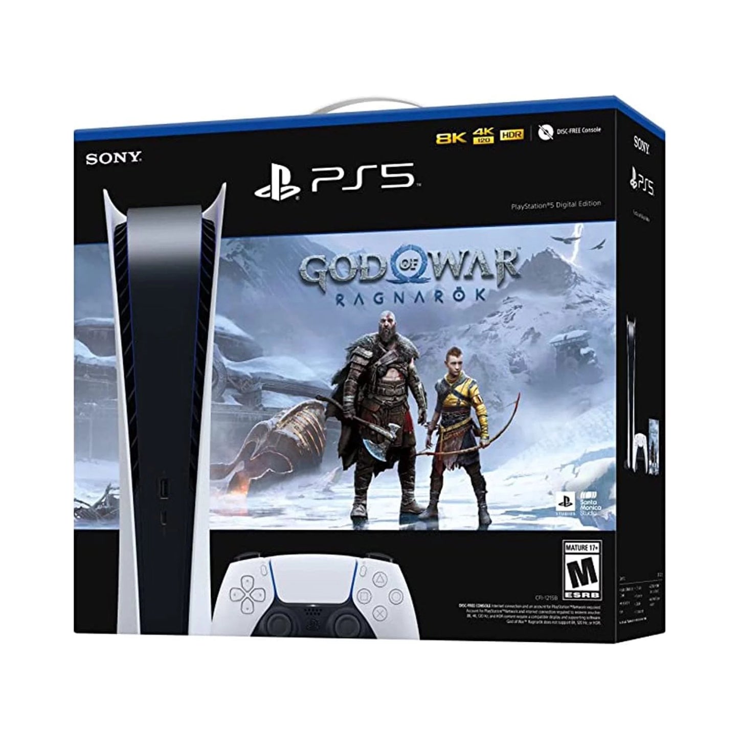 Tec sony playstation_ps5 video game console (digital edition) with god of war (gow) ragnarök bundle -playstation - 5