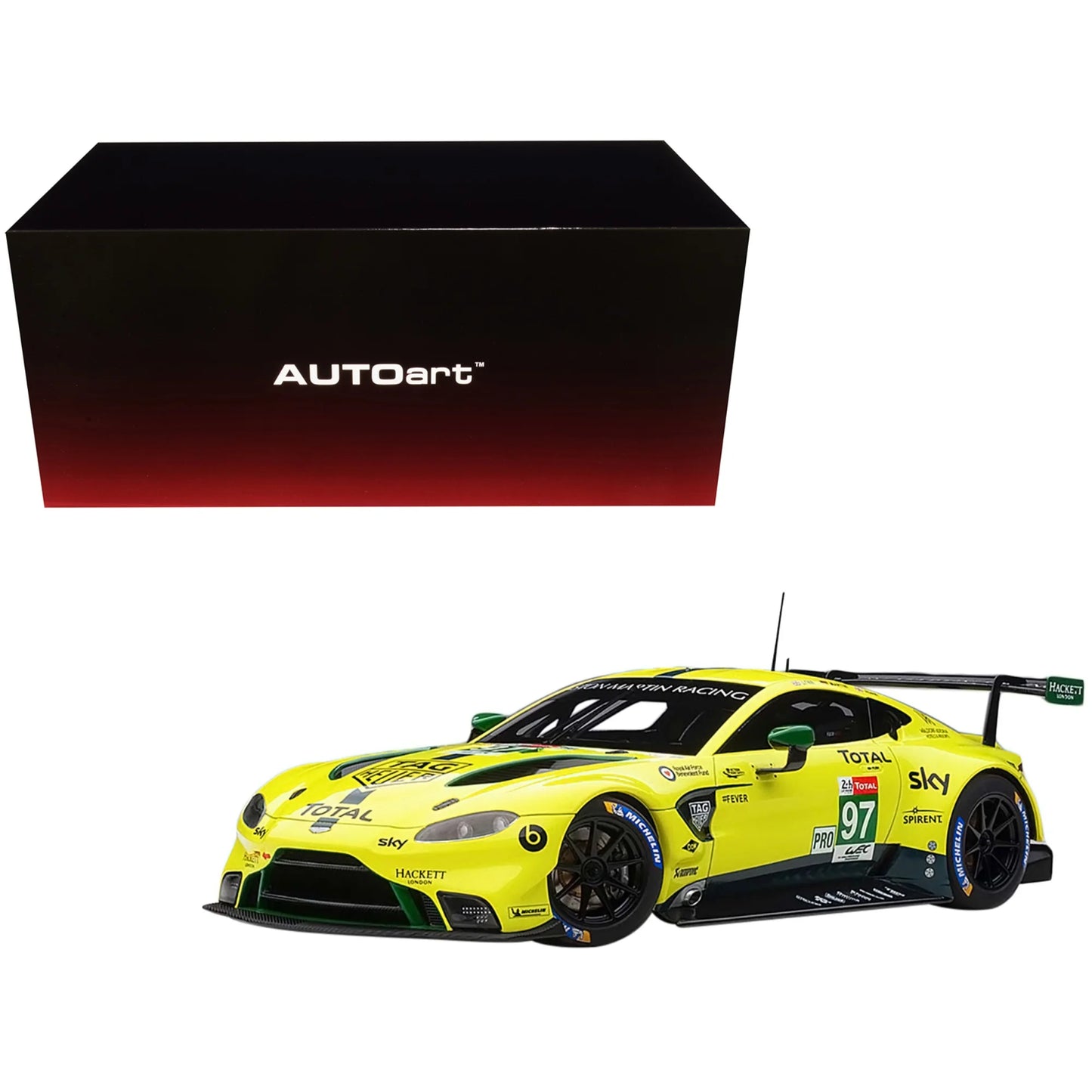 2018 aston martin vantage gte #97 lynn - martin - adam le mans pro 1/18 model car by autoart