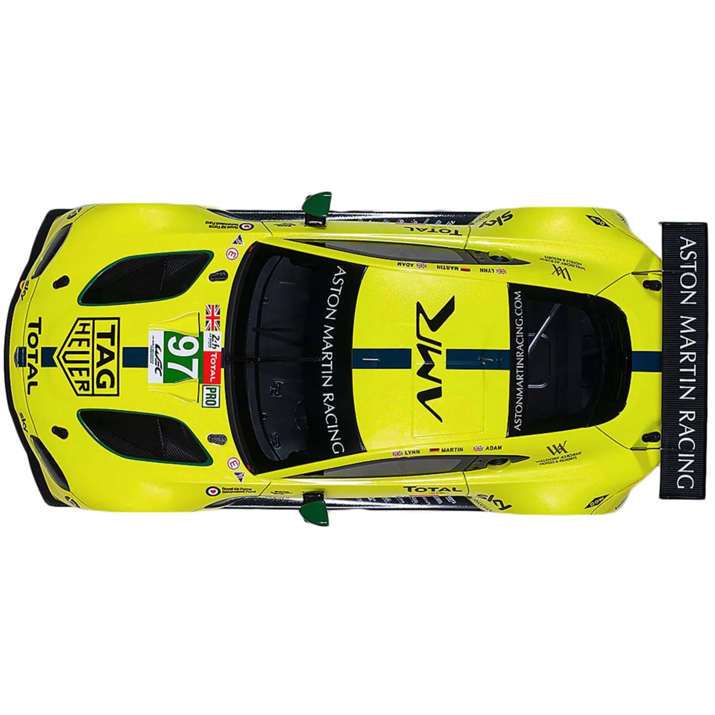 2018 aston martin vantage gte #97 lynn - martin - adam le mans pro 1/18 model car by autoart