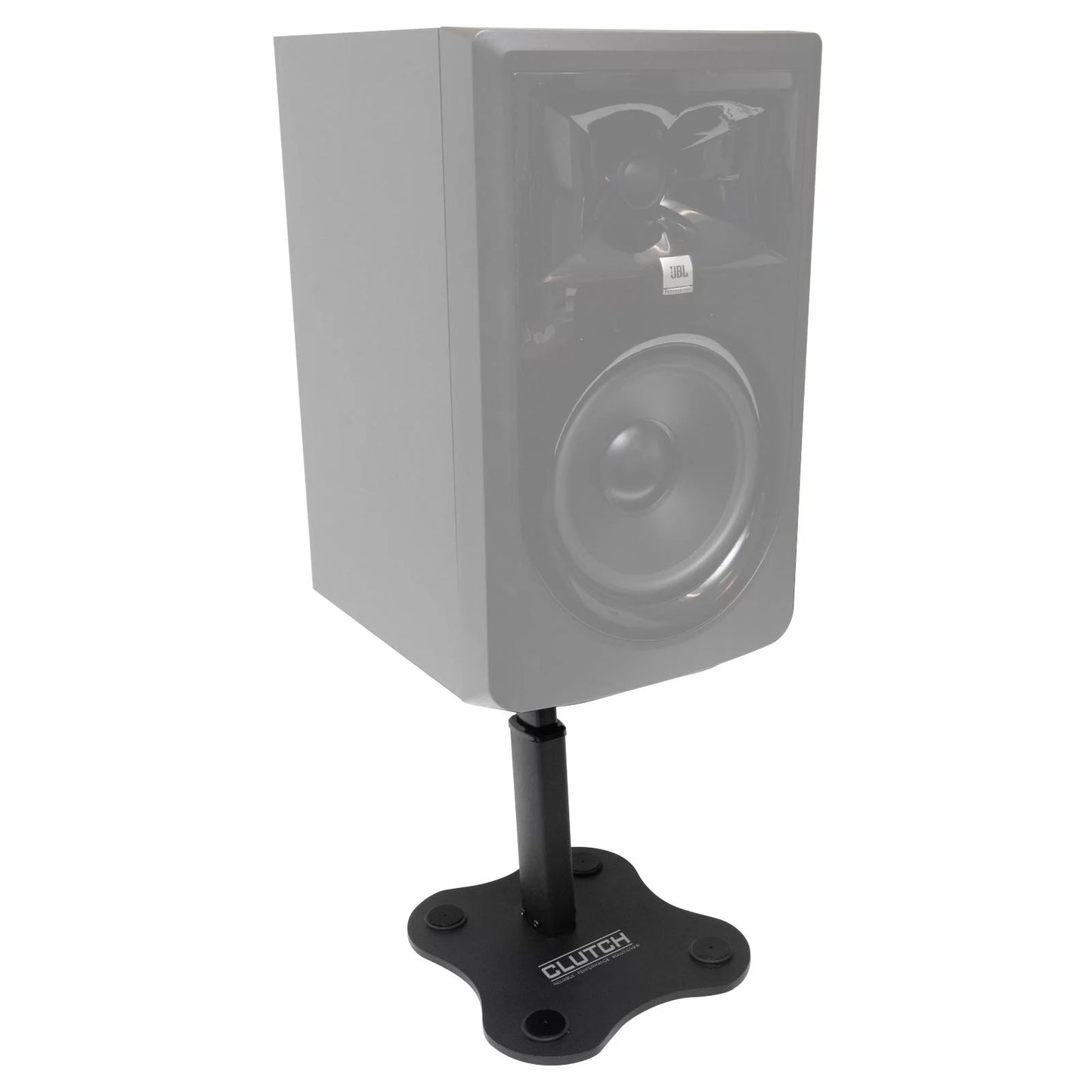 Clutch cl-dms250 mighty series desktop studio monitor speaker stands with blue pad trim kit package