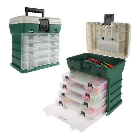 Wakeman 80-fsh5035 durable organizer 4 drawers storage & tool box - green