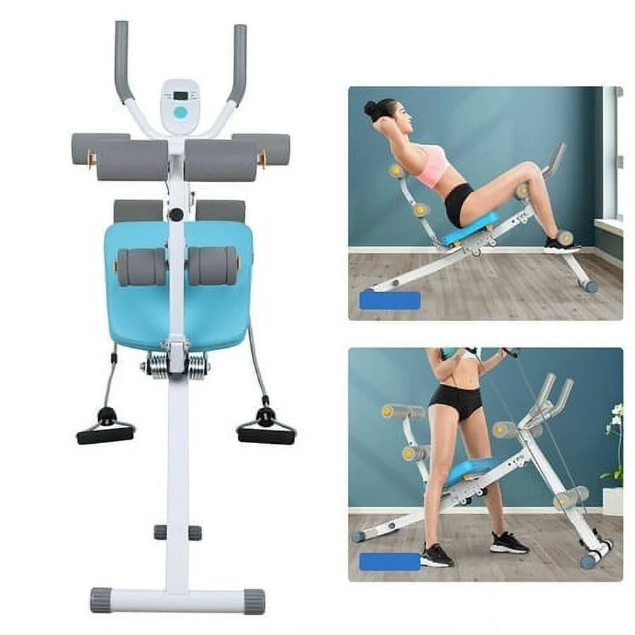 Ab abdominal exercise machine cruncher trainer body shaper gym equipment 2 in 1