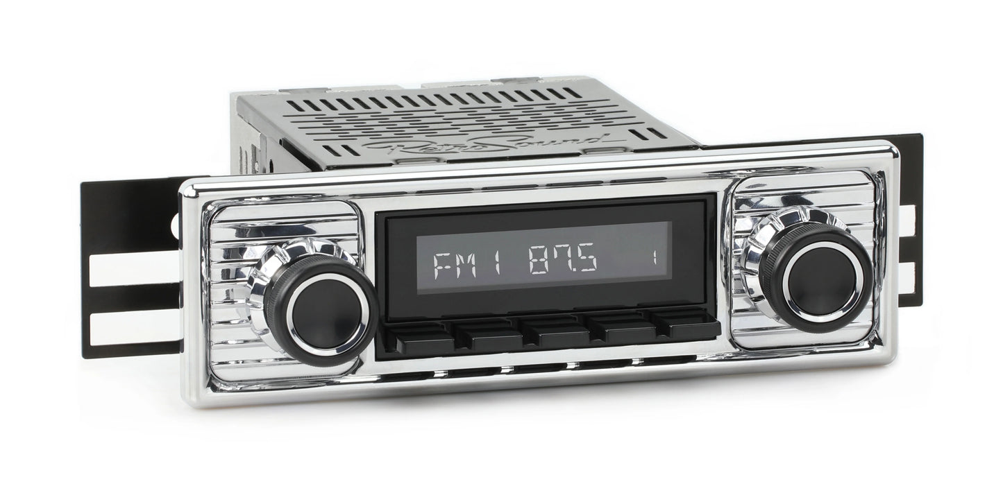 Retroradio compatible with 1957-70 citroen id19 features include bluetooth, aux, am/fm lab-m1-308-309-39-78pct1