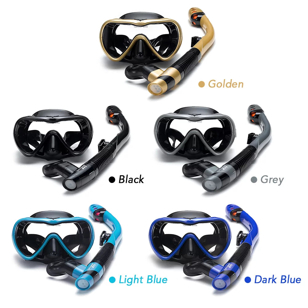 Andoer swim and dive with confidence leakproof snorkel set with fog-free goggles and  snorkel tube