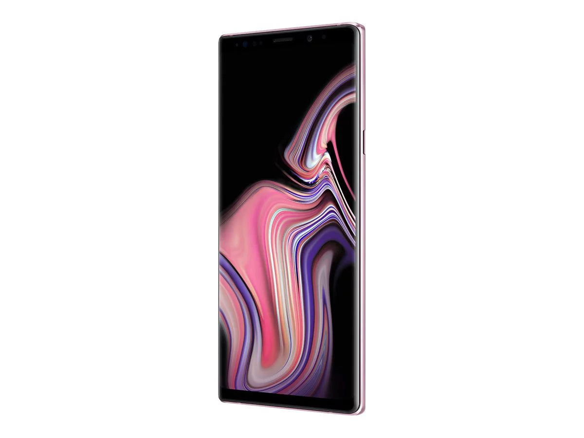 Samsung galaxy note9 - 4g lte 128 gb - microsdxc slot - cdma / gsm - 6.4" - 2960 x 1440 pixels (516 ppi) - super amoled - ram 6 gb - 8 mp front & 2x rear cameras - android - sprint - lavender purple