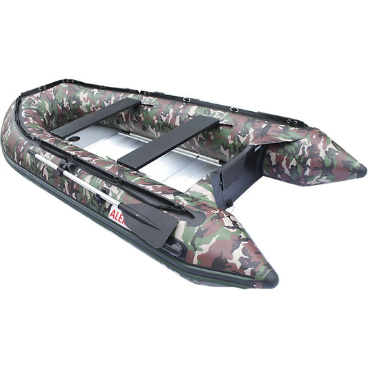 Aleko bt320cm inflatable fishing boat 4-person raft 10.5 feet - camouflage