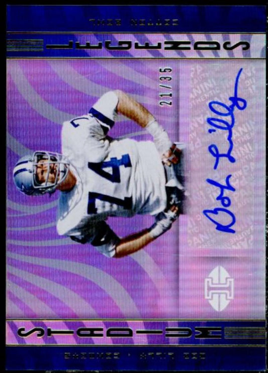 Bob lilly card 2019 panini illusions stadium legends autographs #18