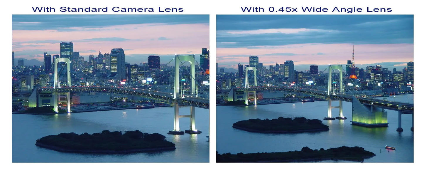 Samsung hmx-u10 0.45x wide angle lens (hd) chrome finish w/ macro (modification style) magnetic type.