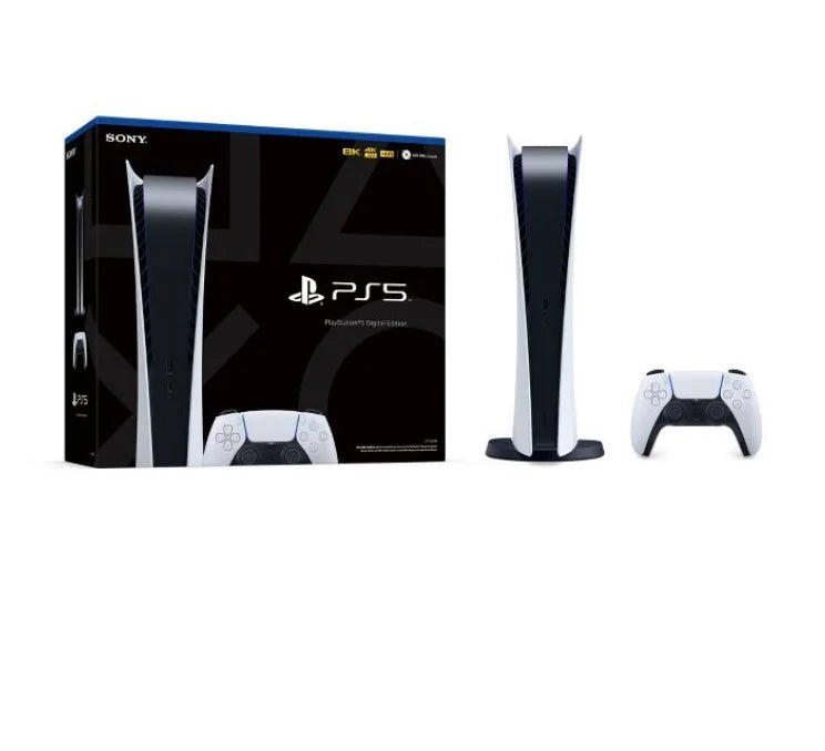 Restored playstation 5 digital edition console, white (refurbished)