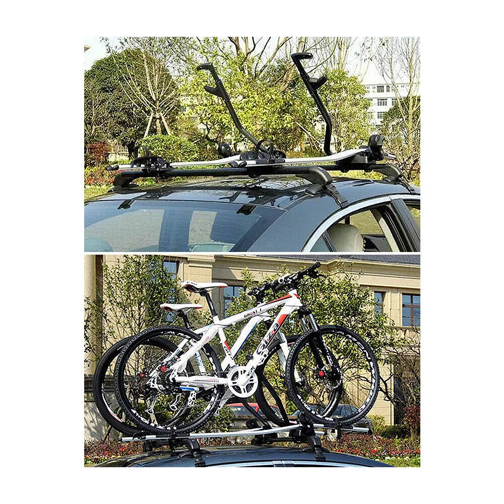 Zxmt 2pcs roof rail luggage rack baggage carrier cross fit for universal car