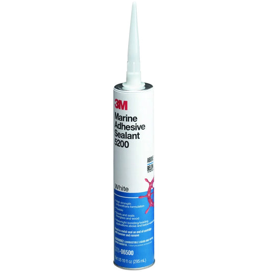 6500 marine adhesive sealant #5200, 10 oz, white, each