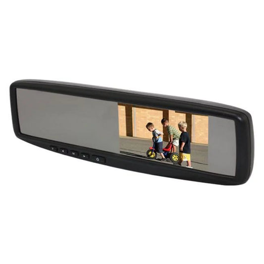 Rear 4.3 in. lcd mirror with glass mount