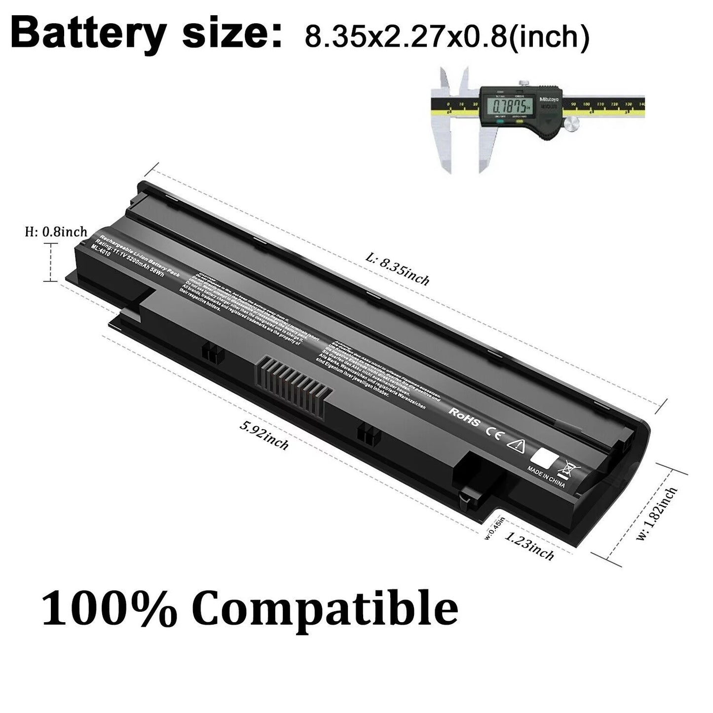 Battery for dell inspiron n4010 j1knd 3520 3420 m5030 n5110 n5050 n4010 n7110