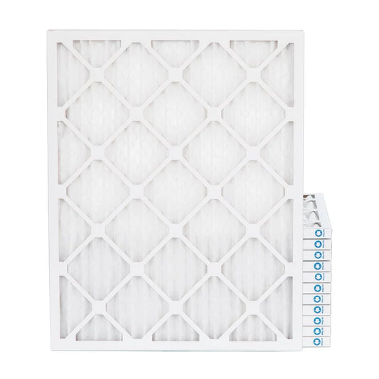 16x20x1 merv 11, mpr 1000 pleated ac furnace 1" air filters by pamlico. case of 12. actual size: 15-1/2 x 19-1/2 x 3/4