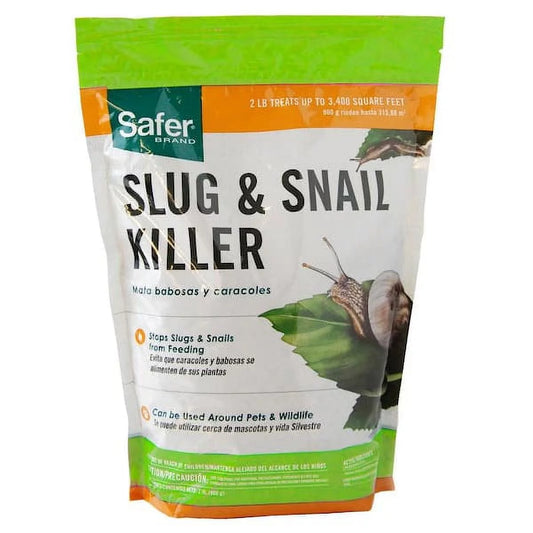 Safer brand 2 lb. slug and snail killer lawn and garden granules sb125