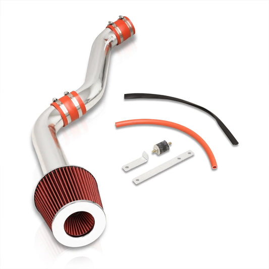 Ajp distributors cold air short ram intake cai induction system polish aluminum pipe filter compatible/replacement for honda accord prelude 2.2l 1992 1993 1994 1995 1996 1997 1998 1999 2000 2001 2002