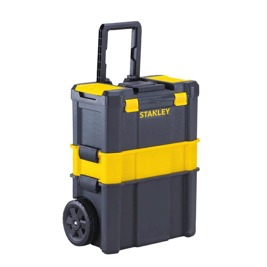 Stanley 3-in-1 detachable rolling mobile tool box lockable 24.78 x 18.85 x 10.63 in