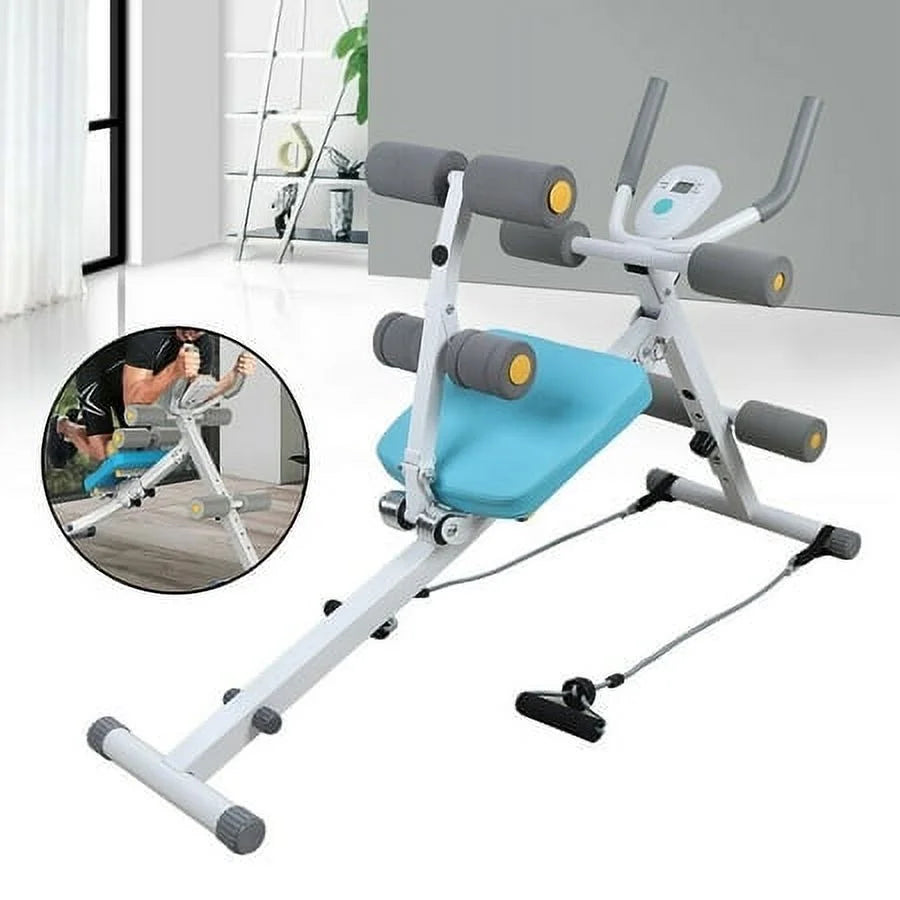 Ab abdominal exercise machine cruncher trainer body shaper gym equipment 2 in 1