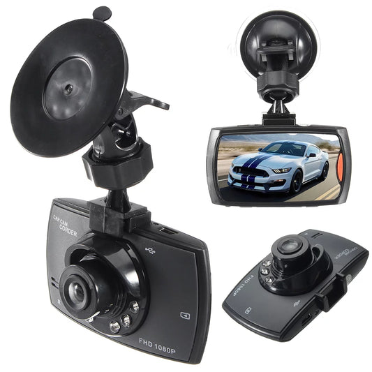 1080p dual lens dvr dash cam video recorder ir night vision 6 led camera