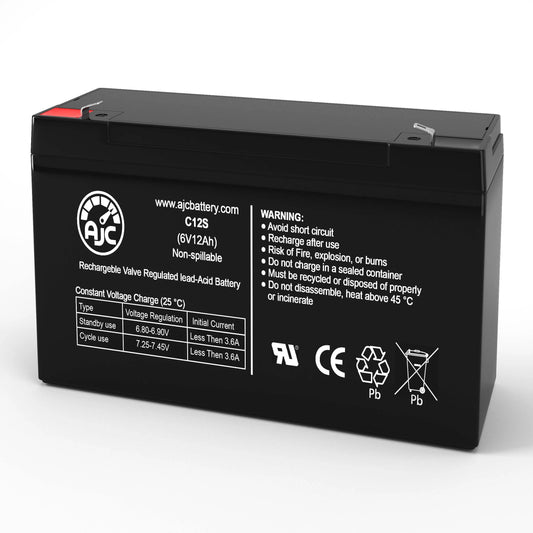 Sonnenschein m300 6v 12ah emergency light battery - this is an ajc brand replacement