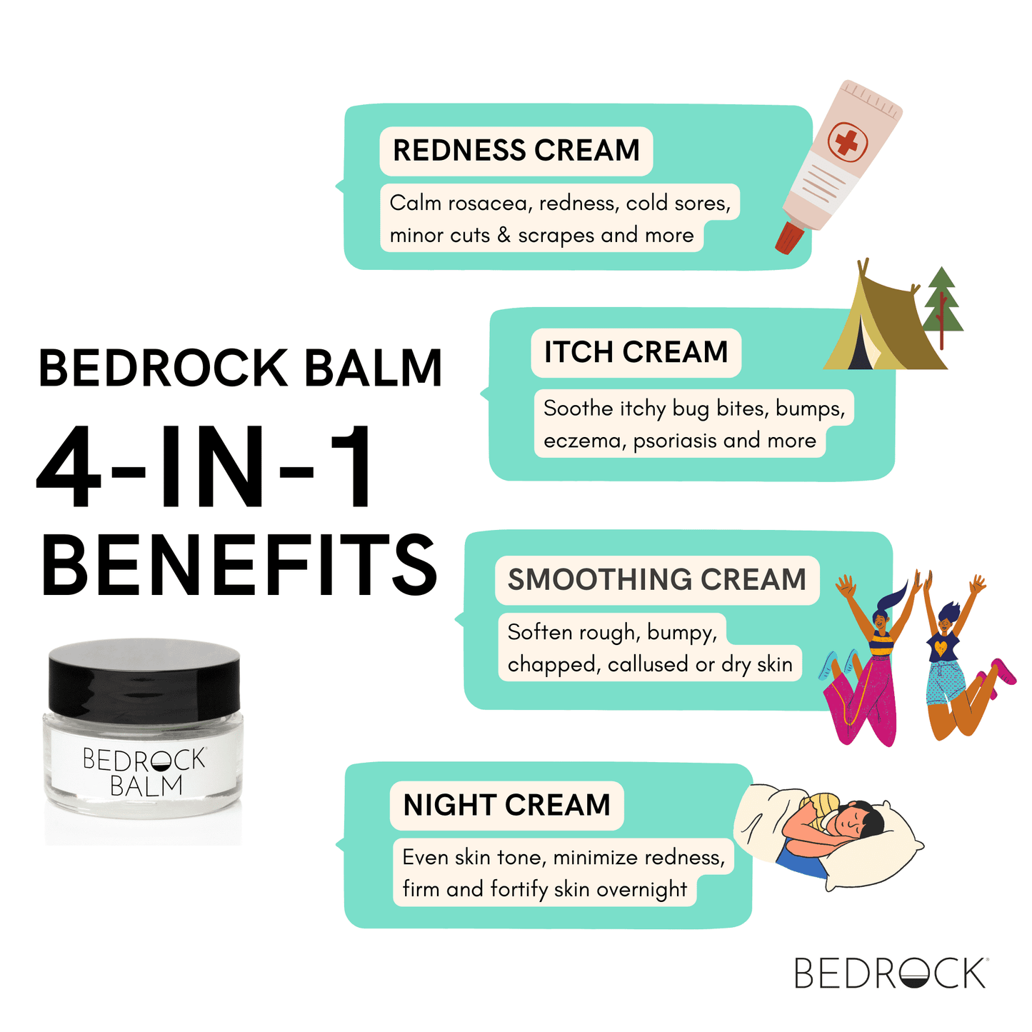 Bedrock balm redness cream by bedrock® .5oz