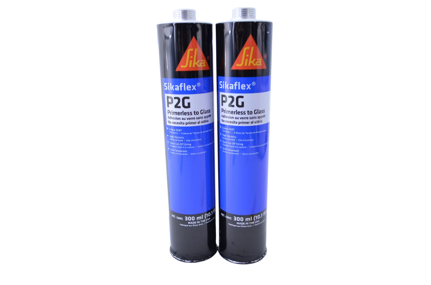 Auto glass urethane adhesive sealant primerless to glass 2 tubes sika p2g