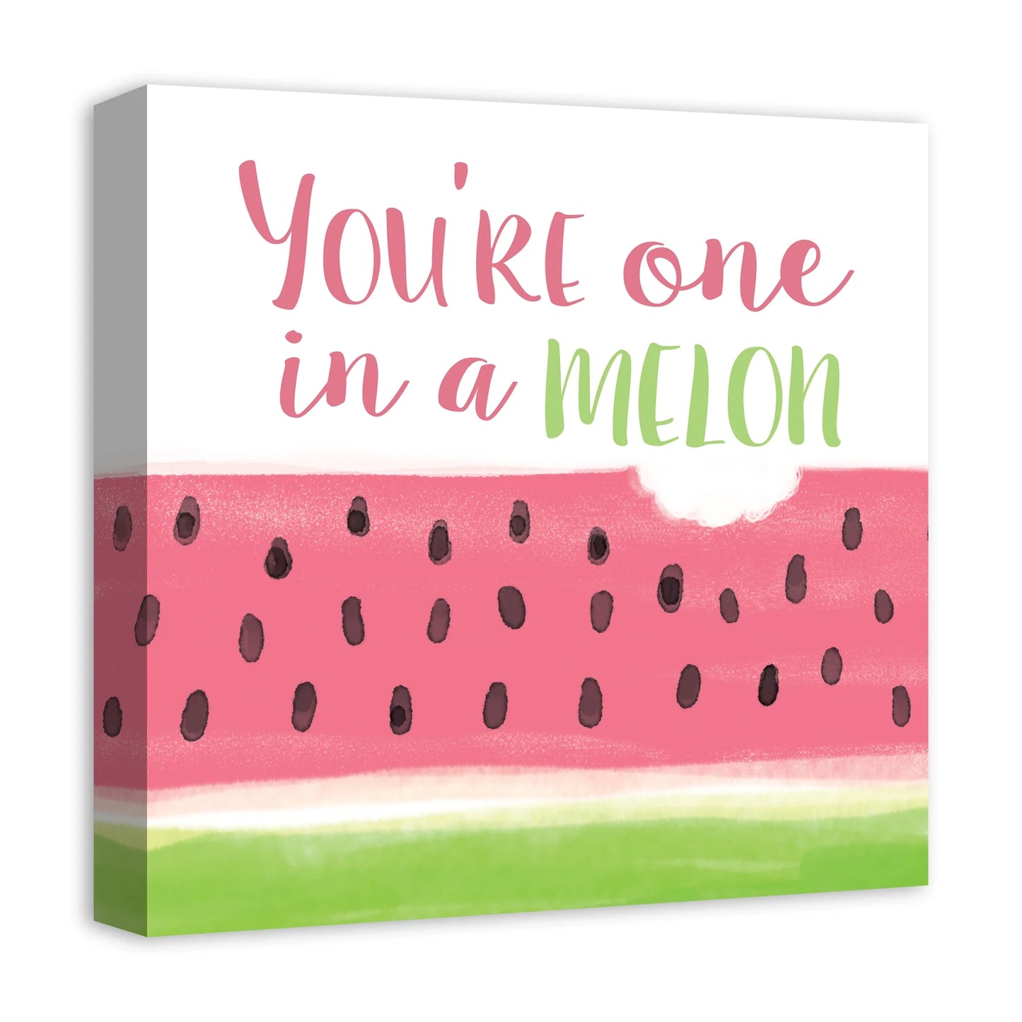 Creative products one in a melon 16x16 canvas wall art