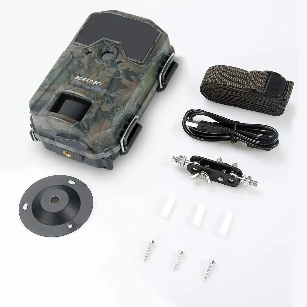 Apeman h55 infrared trail camera 20mp 1080p wildlife camera, farm monitoring, night detection game camera